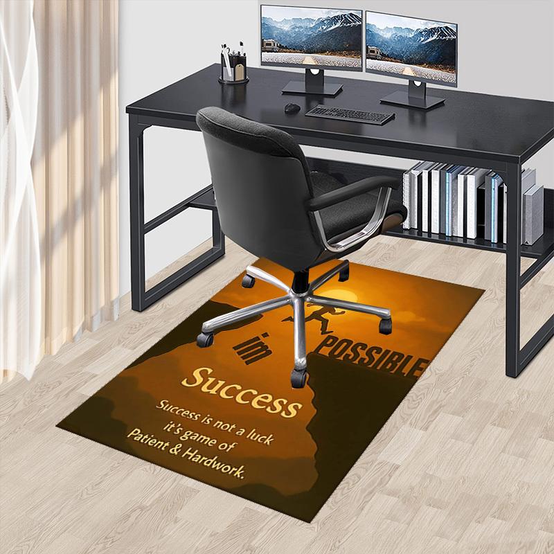 1pc Anime Cartoon Design Office Chair Mat Success Motivational Quote, Non Slip Carpet for Home Decor, Suitable for All Seasons 60cm by 90cm
1pc Anime Cartoon Design Office Chair Mat Success Motivational Quote, Non Slip Carpet for Home Decor, Suitable for All Seasons 60cm by 90cm