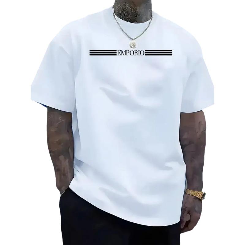 European sizes Summer New Trendy Brand Printed Short Sleeve T-Shirt for Men 4XL білий
European sizes Summer New Trendy Brand Printed Short Sleeve T-Shirt for Men 4XL білий