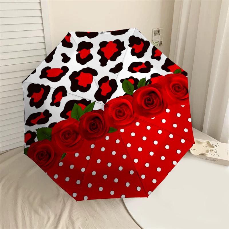 1PC Leopard print Roses Umbrella-9-Rib Reinforced, Automatic Open, Lightweight & Durable, Cute Fashion Accessory for Outdoor-P0752
1PC Leopard print Roses Umbrella-9-Rib Reinforced, Automatic Open, Lightweight & Durable, Cute Fashion Accessory for Outdoor-P0752