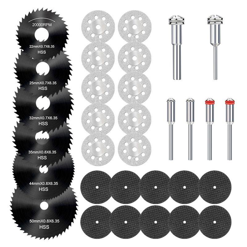 ABUL-32Pcs Cutting Discs For Rotary Tool, 3 Different Saw Blades To Meet Your Different Needs, Cutting Wheel Set
ABUL-32Pcs Cutting Discs For Rotary Tool, 3 Different Saw Blades To Meet Your Different Needs, Cutting Wheel Set