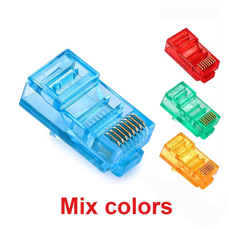 50/100PCS RJ45 Ethernet Cables Module Plug Network Connector RJ-45 Crystal Heads Cat5 Color Cat5e Gold Plated Cable 50 PCS
50/100PCS RJ45 Ethernet Cables Module Plug Network Connector RJ-45 Crystal Heads Cat5 Color Cat5e Gold Plated Cable 50 PCS