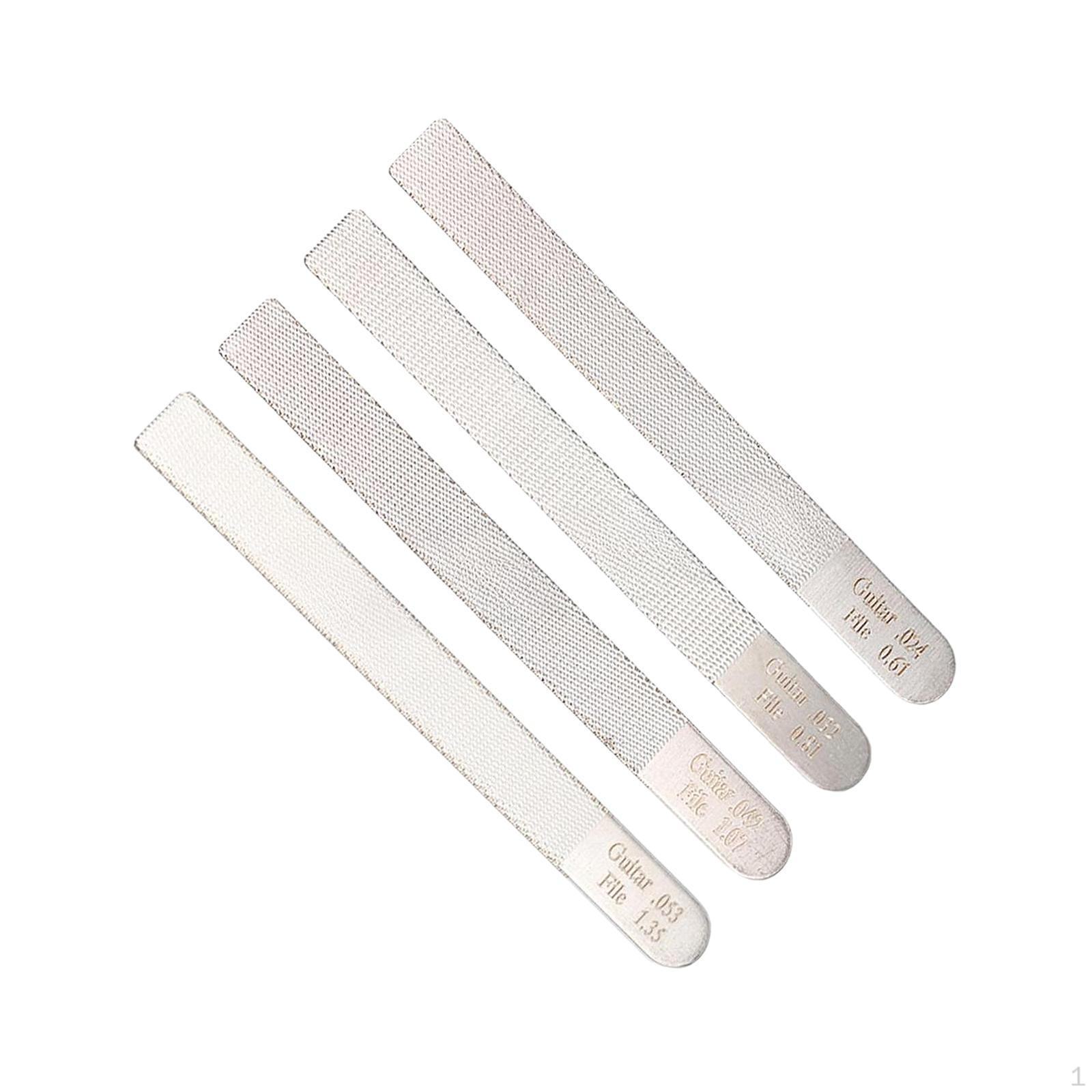 4Pcs Guitar Gauged Nut Slotting File Set Fret Crowning Filing Sturdy Practical Unniversal Precision
4Pcs Guitar Gauged Nut Slotting File Set Fret Crowning Filing Sturdy Practical Unniversal Precision