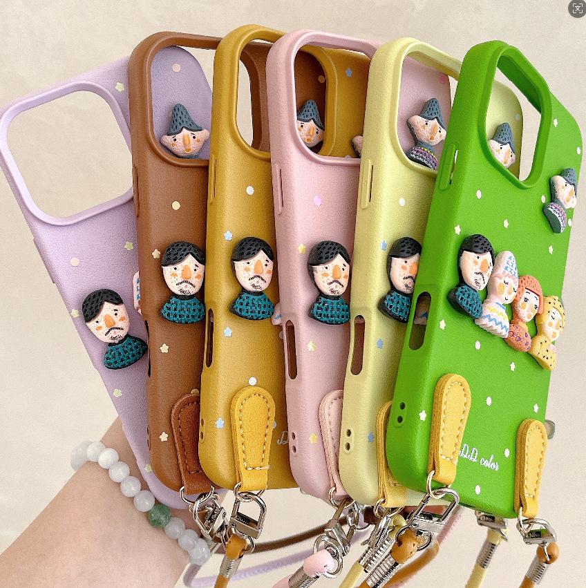 High-Grade Leather Texture 3D Doll Lanyard Case for iPhone 17 Air and Apple 16 Pro Max 12 антична бронзова кольору
High-Grade Leather Texture 3D Doll Lanyard Case for iPhone 17 Air and Apple 16 Pro Max 12 антична бронзова кольору