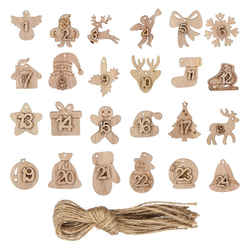24pcs/set DIY Ornament Gift Bags Decor Clips Christmas Advent Calendar Number Label Countdown Hanging Tags Wooden Pendant L
24pcs/set DIY Ornament Gift Bags Decor Clips Christmas Advent Calendar Number Label Countdown Hanging Tags Wooden Pendant L