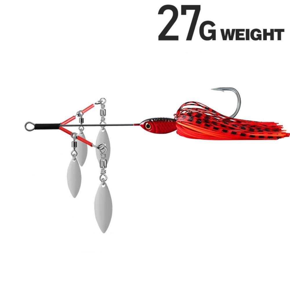 Flap Spinner Bait Lead Jig 27g 13cm Buzzbait Spinner Bait New Beard Fishing Lure Sea Fishing червоний
Flap Spinner Bait Lead Jig 27g 13cm Buzzbait Spinner Bait New Beard Fishing Lure Sea Fishing червоний