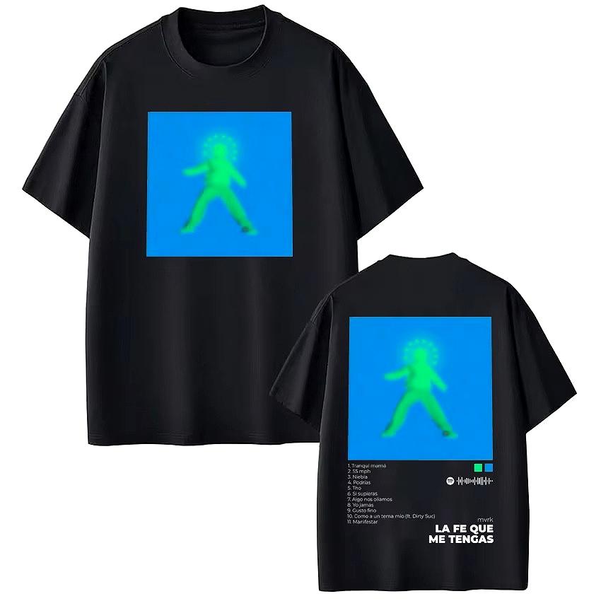Rapper Mvrk La Fe Que Me Tengas Album Print T-shirt Men Women Fashion T-shirt Casual pure Cotton O-Neck T-shirts Streetwear -... 5XL різнокольоровий
Rapper Mvrk La Fe Que Me Tengas Album Print T-shirt Men Women Fashion T-shirt Casual pure Cotton O-Neck T-shirts Streetwear -... 5XL різнокольоровий