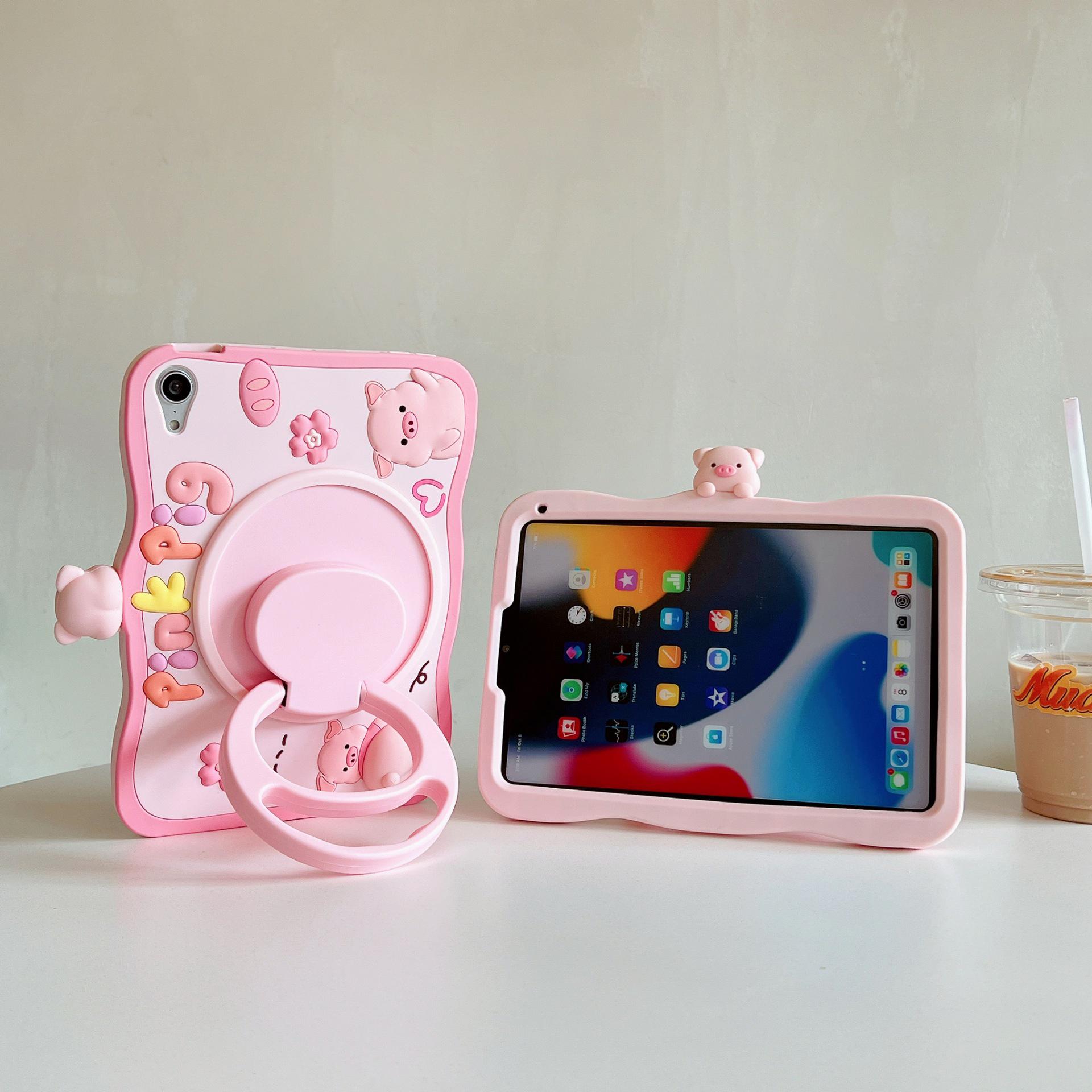 Dou Dou Jia Rotating Stand Silicone iPad Case, Cute Cartoon Pig for Mini 12 iPad Mini 6
Dou Dou Jia Rotating Stand Silicone iPad Case, Cute Cartoon Pig for Mini 12 iPad Mini 6