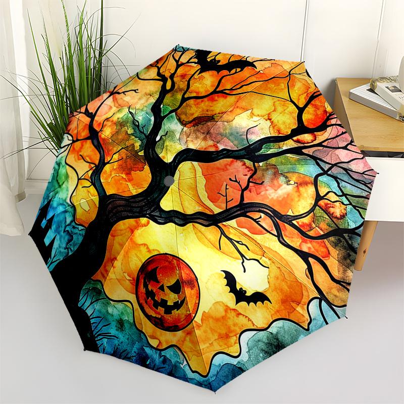 Tree with Jack-o -lantern and Bats Wall Art Print Umbrella Day Gift Y216
Tree with Jack-o -lantern and Bats Wall Art Print Umbrella Day Gift Y216