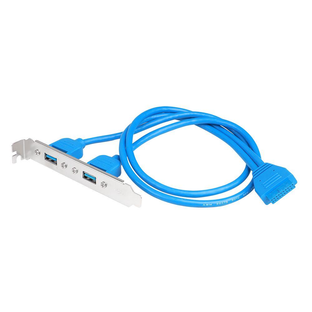 Back Panel USB3.0 Baffle Adapter 5Gbps Data Cable to 20-Pin Header Cable Panel Expansion Bracket blue-USB 3.0 20 Pin
Back Panel USB3.0 Baffle Adapter 5Gbps Data Cable to 20-Pin Header Cable Panel Expansion Bracket blue-USB 3.0 20 Pin