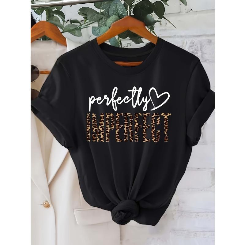 European Size A Ladies Casual T-shirt with Leopard Print Knit Fabric Regular Length-perfect for All Seasons Imperfect Design 4XL чорний
European Size A Ladies Casual T-shirt with Leopard Print Knit Fabric Regular Length-perfect for All Seasons Imperfect Design 4XL чорний