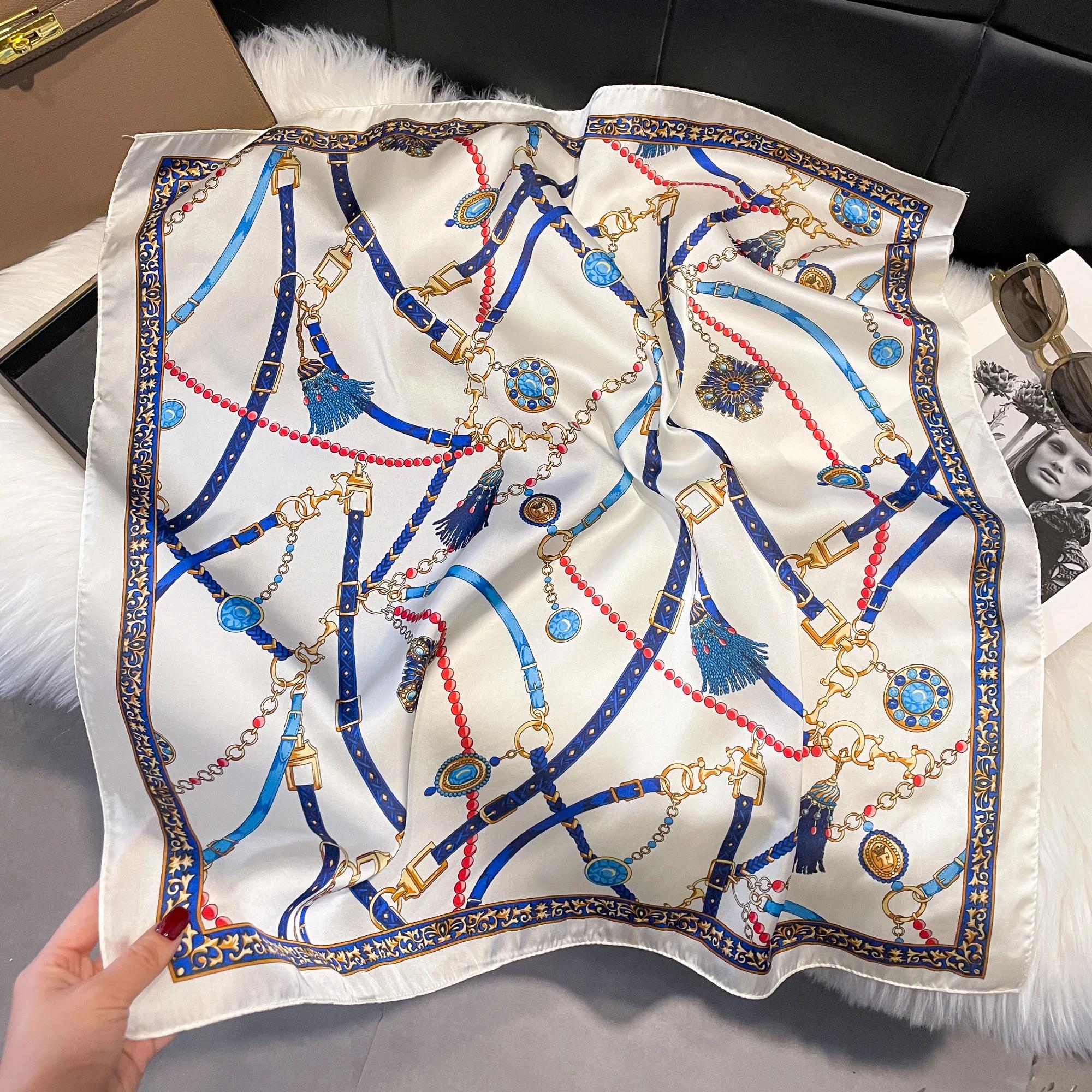 2025 New 70X70cm Silk Satin Hair Scarf Women Handkerchief Printed Female Square Head Bandana Small Neck Muffler Hijab Lady Girl 70X70cm
2025 New 70X70cm Silk Satin Hair Scarf Women Handkerchief Printed Female Square Head Bandana Small Neck Muffler Hijab Lady Girl 70X70cm