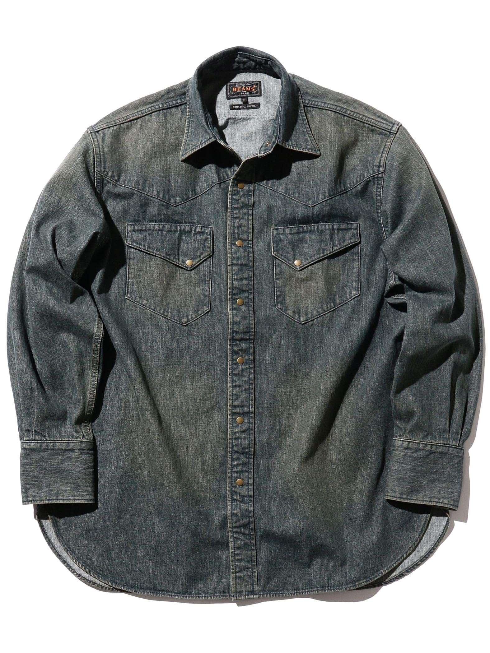 Beams Plus Men s Double-Dyed Denim Western Shirt, Size M (38110901791)
Beams Plus Men s Double-Dyed Denim Western Shirt, Size M (38110901791)