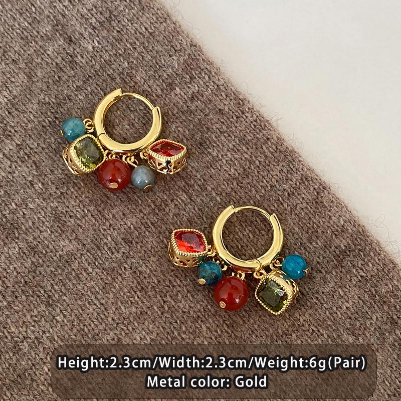 Red Green Contrasting Colored Stone Square Pendant Plated With 18K Gold Earrings 2026 New Jewelry For Women s Trendy Accessories
Red Green Contrasting Colored Stone Square Pendant Plated With 18K Gold Earrings 2026 New Jewelry For Women s Trendy Accessories