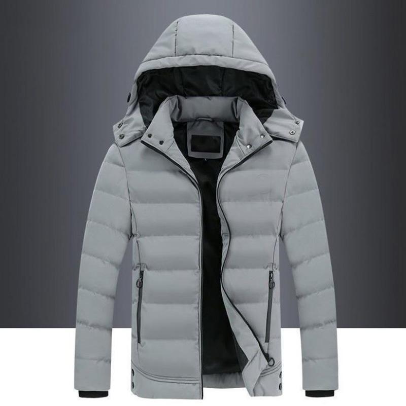 Мужское пуховое пальто с капюшоном, зимняя толстая куртка с хлопковой подкладкой, однотонное тонкое пальто, термокуртка на белом утином пуху M серый
Мужское пуховое пальто с капюшоном, зимняя толстая куртка с хлопковой подкладкой, однотонное тонкое пальто, термокуртка на белом утином пуху M серый
