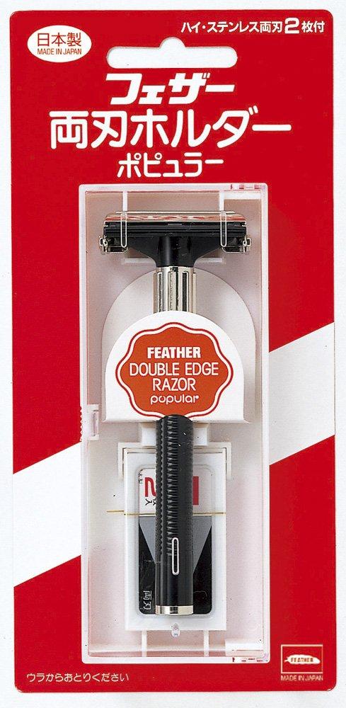 FEATHER Double Edge Holder Популярная высококачественная бритва из нержавеющей стали с 2 запасными лезвиями, произведенная в Японии
FEATHER Double Edge Holder Популярная высококачественная бритва из нержавеющей стали с 2 запасными лезвиями, произведенная в Японии