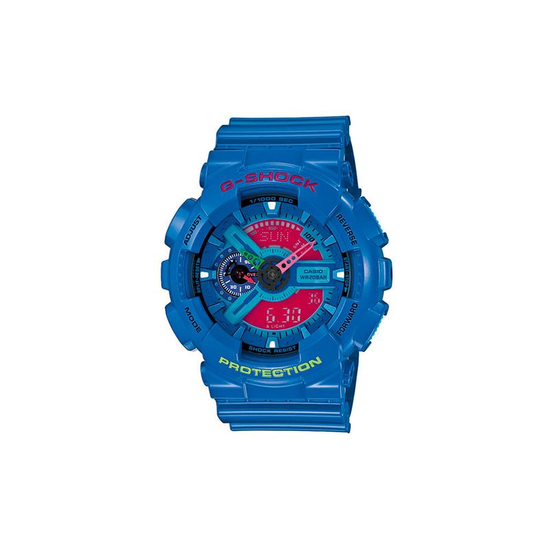Casio LCD/pointer dual display series, fashionable contrasting color street classic pointer, quartz movement, resin strap, Japanese and GA-110HC-2A синій
Casio LCD/pointer dual display series, fashionable contrasting color street classic pointer, quartz movement, resin strap, Japanese and GA-110HC-2A синій