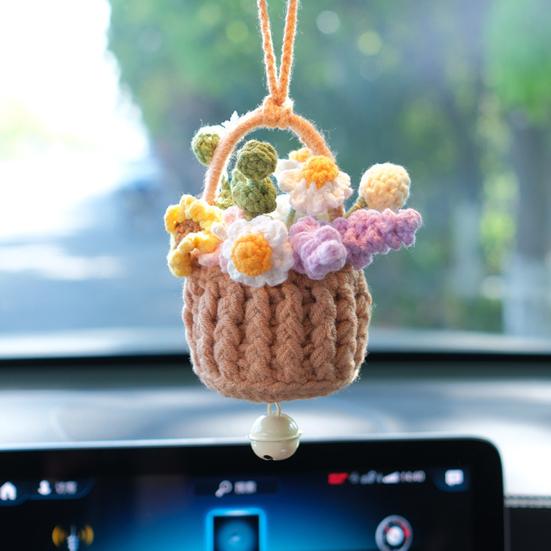 Handcrafted Floral Car Sunflower Pendant Rose Charm Basket Home for Car Office Decor
Handcrafted Floral Car Sunflower Pendant Rose Charm Basket Home for Car Office Decor