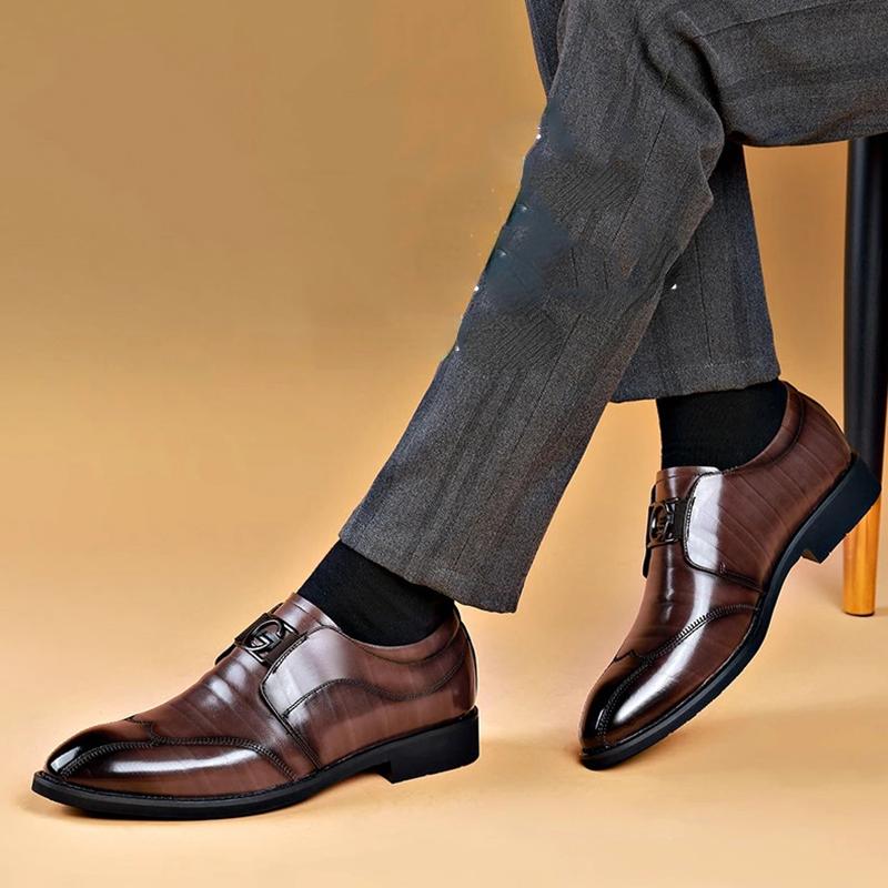 Men Casual Shoes Fashion Brand Classic Casual Men Pu Leather Shoes Black Formal Wedding Business Men Shoes Big Size 38-48 38 коричневий
Men Casual Shoes Fashion Brand Classic Casual Men Pu Leather Shoes Black Formal Wedding Business Men Shoes Big Size 38-48 38 коричневий