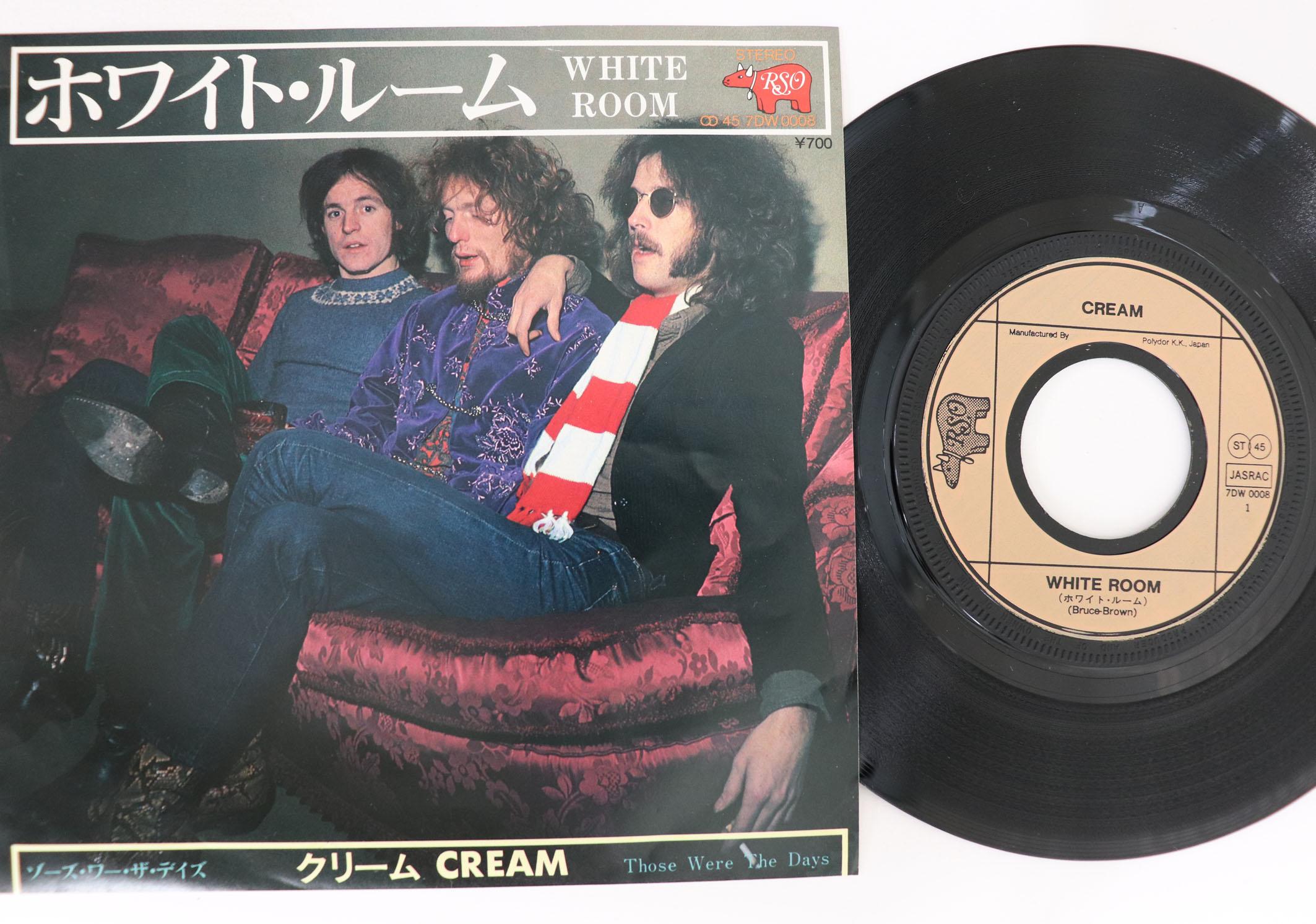 7inch Record CREAM - White Room / Those Were The Days 7DW0008 RSO 1981 Japan Rock Used
7inch Record CREAM - White Room / Those Were The Days 7DW0008 RSO 1981 Japan Rock Used
