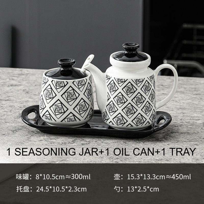Japan Ceramic Oil Pot Spice Jar Set Creative Vertical Stripe Polka Dot Vinegar Bottle Salt Pepper Shaker Home Kitchen Supplies
Japan Ceramic Oil Pot Spice Jar Set Creative Vertical Stripe Polka Dot Vinegar Bottle Salt Pepper Shaker Home Kitchen Supplies