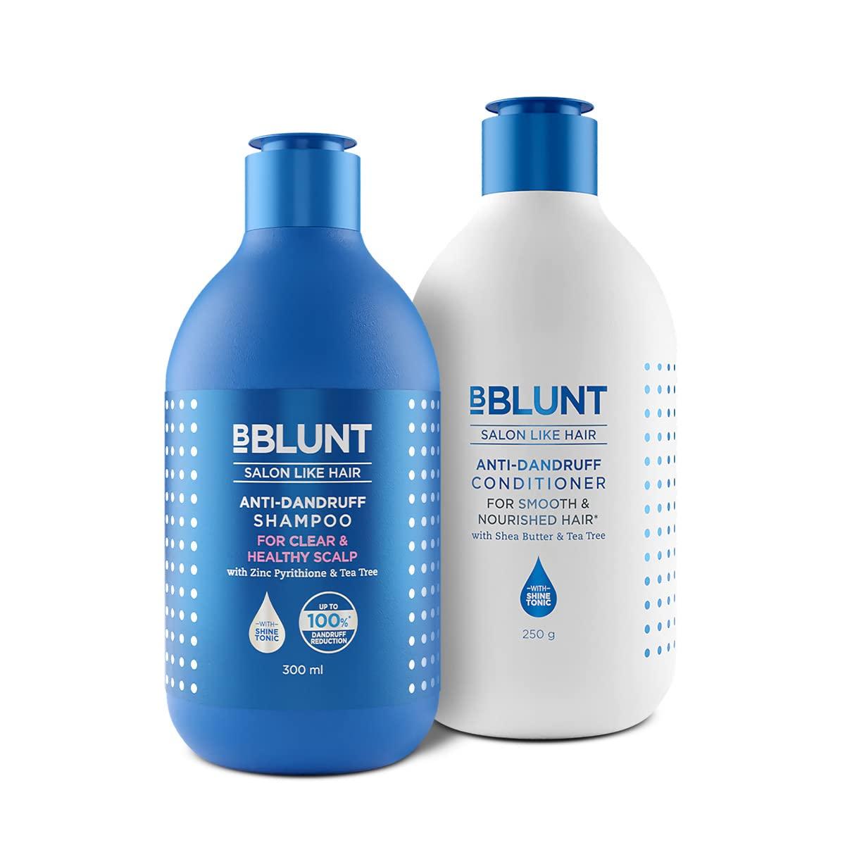 BBLUNT Anti-Dandruff Shampoo & Conditioner Combo For Clear Healthy Scalp 300 ml + 250 g
BBLUNT Anti-Dandruff Shampoo & Conditioner Combo For Clear Healthy Scalp 300 ml + 250 g
