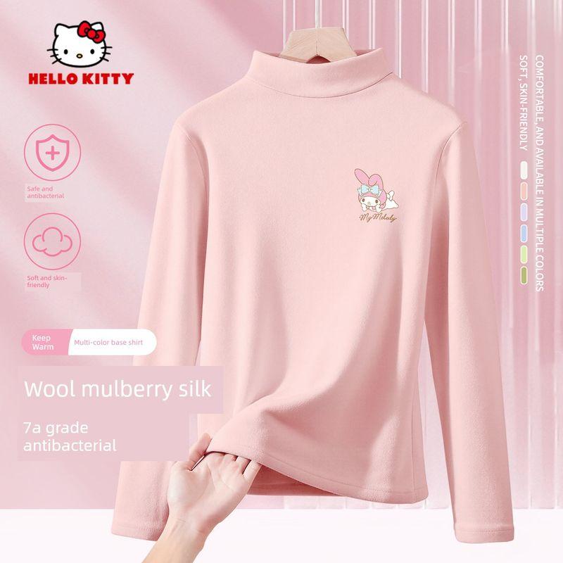 Базовая футболка для девочек Hello Kitty, осенне-зимний стиль, детский теплый топ, одежда с воротником-гольф для девочек постарше Ti Zizai K Coral Pink 150
Базовая футболка для девочек Hello Kitty, осенне-зимний стиль, детский теплый топ, одежда с воротником-гольф для девочек постарше Ti Zizai K Coral Pink 150