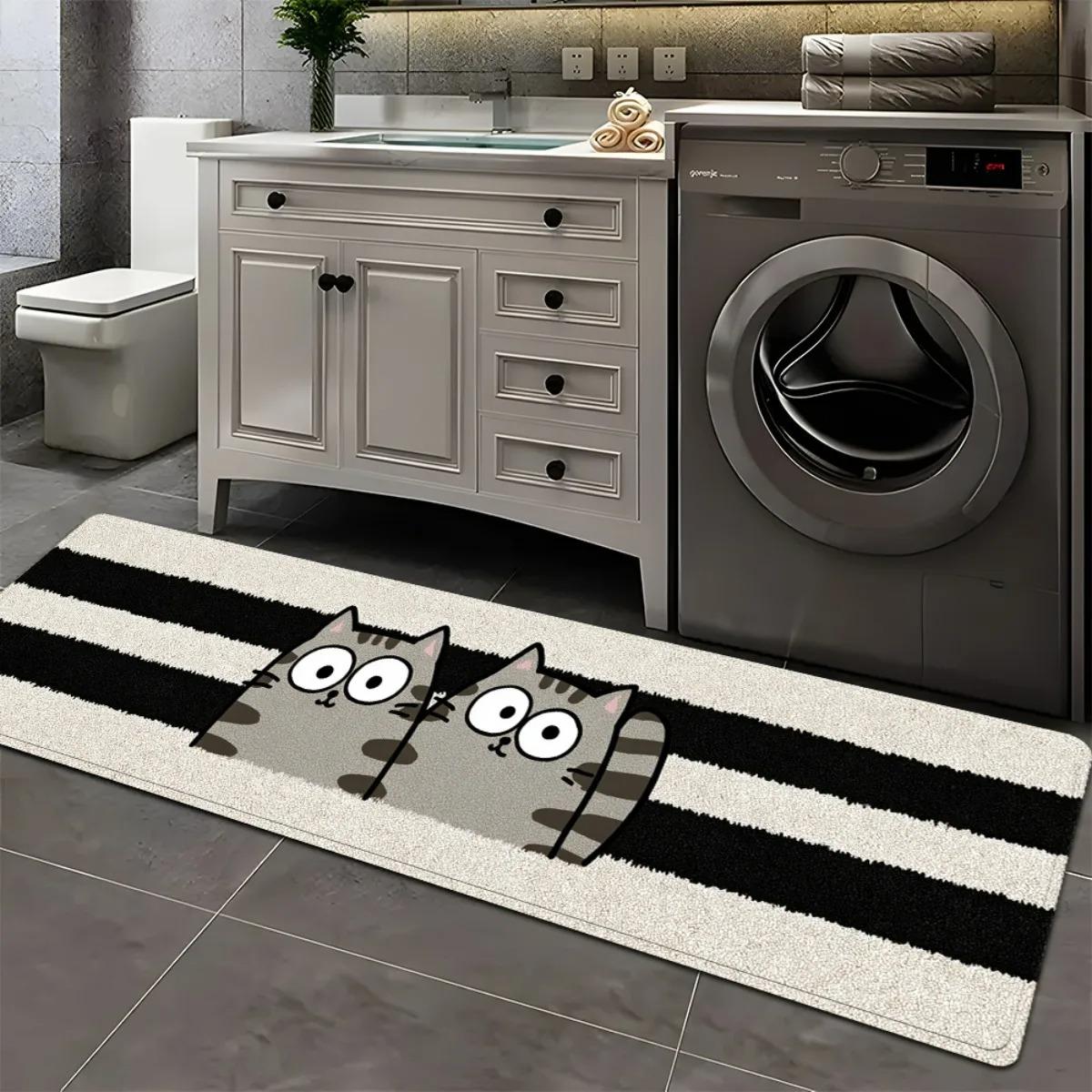 Cartoon Cat Carpet Striped Floor Mat Washable Doormat Carpet for Live Room Rug for Bedroom Bathroom Mat Home Decor Bedroom 40cm x 120cm
Cartoon Cat Carpet Striped Floor Mat Washable Doormat Carpet for Live Room Rug for Bedroom Bathroom Mat Home Decor Bedroom 40cm x 120cm