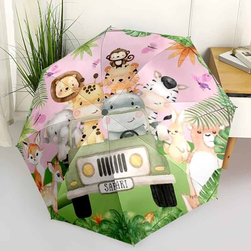 African Animals Folding Umbrella Fashion Auto-Open Design 8 Iron Ribs Plastic Handle Foldable Sunshade Perfect Christmas Gifts
African Animals Folding Umbrella Fashion Auto-Open Design 8 Iron Ribs Plastic Handle Foldable Sunshade Perfect Christmas Gifts