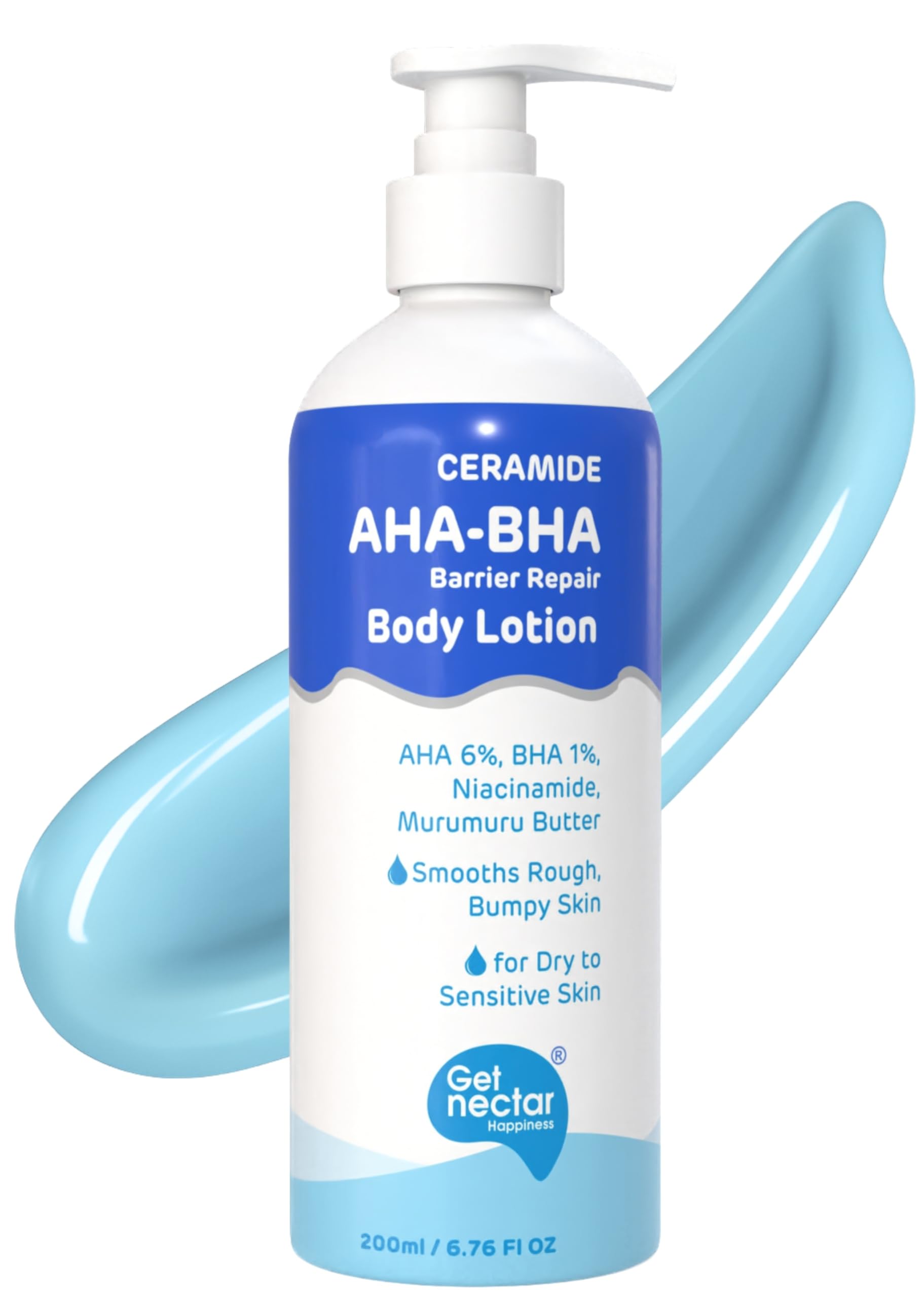 Get Nectar Happiness Ceramide AHA 6% + BHA 1% Barrier Repair Body Lotion | Strawberry Skin, Tan & Uneven Texture Exfoliating & Hydrating Moisturiz
Get Nectar Happiness Ceramide AHA 6% + BHA 1% Barrier Repair Body Lotion | Strawberry Skin, Tan & Uneven Texture Exfoliating & Hydrating Moisturiz