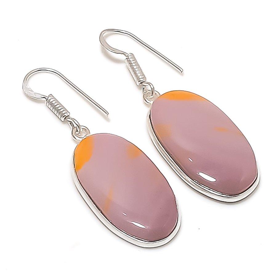 Natural Mookaite Gemstone Handmade 925 Sterling Silver Earring 1.77 AE-11562
Natural Mookaite Gemstone Handmade 925 Sterling Silver Earring 1.77 AE-11562