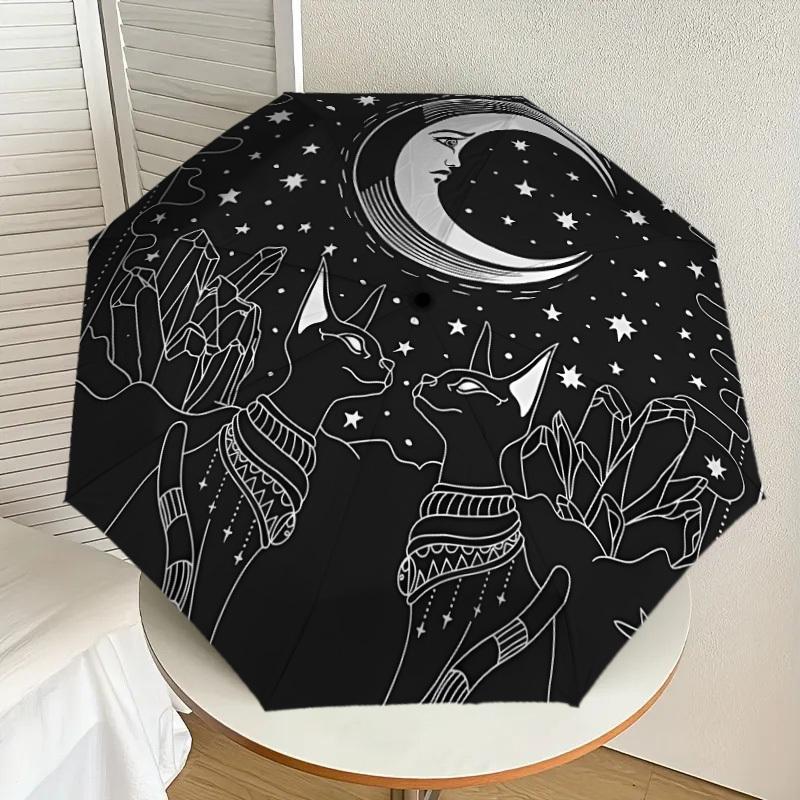 1pc Moon Cats Crystals Night Sky Umbrella with Plastic Handle,Suitable for All Seasons Home Travel Outdoor UmbrellaDD197
1pc Moon Cats Crystals Night Sky Umbrella with Plastic Handle,Suitable for All Seasons Home Travel Outdoor UmbrellaDD197