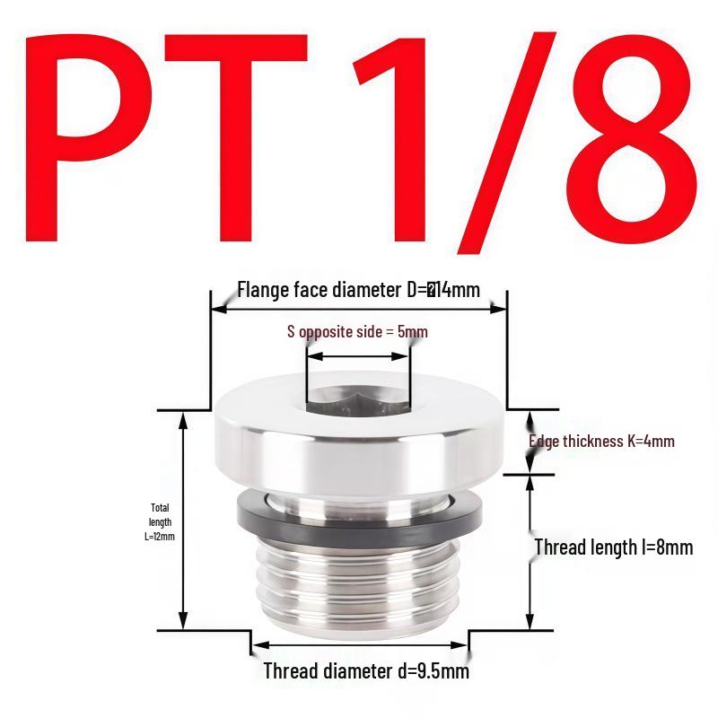 304 Stainless Steel Hex Socket Flange Plug with Male Thread, Oil and Pipe Screw, Available in Sizes 1/2, 2/2, 3/2, 4/2.
304 Stainless Steel Hex Socket Flange Plug with Male Thread, Oil and Pipe Screw, Available in Sizes 1/2, 2/2, 3/2, 4/2.