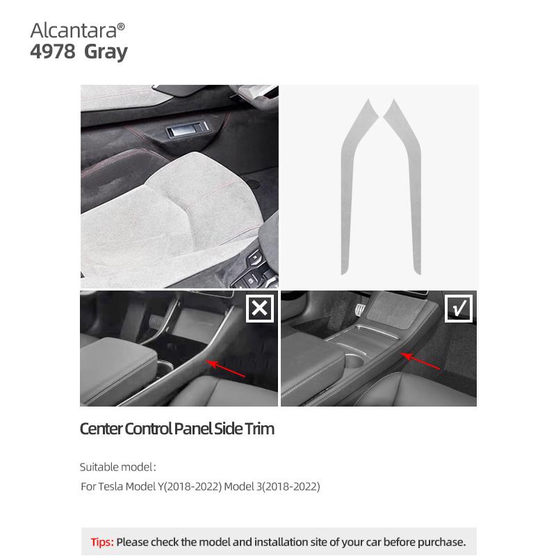 For Tesla Model 3 2018-2025 Model Y 2019-2025 Made of Alcantara Center Console Side Trim Strips Sticker Car Interior Accessories
For Tesla Model 3 2018-2025 Model Y 2019-2025 Made of Alcantara Center Console Side Trim Strips Sticker Car Interior Accessories