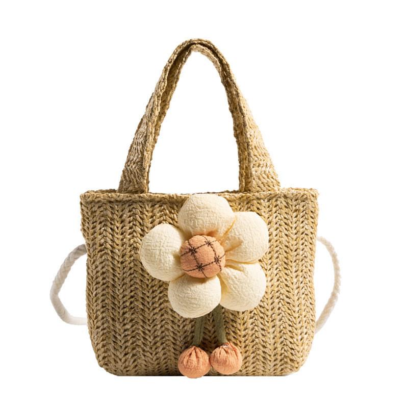 Cute Cartoon Strawberry Children Tote Bag Stylish Woven Handcrafted Design Khaki Flower
Cute Cartoon Strawberry Children Tote Bag Stylish Woven Handcrafted Design Khaki Flower