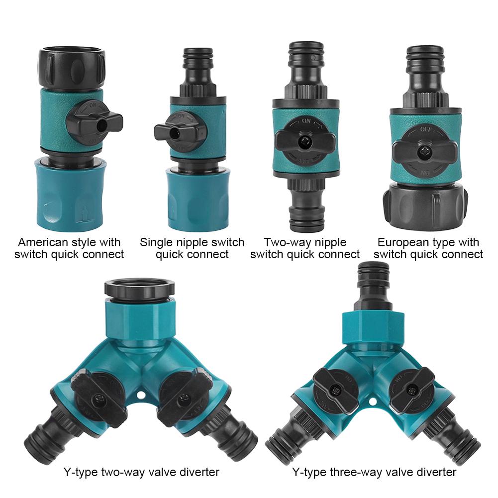 Water Pipe Switch Double Garden Faucet Water Splitter Y-shaped Hose Connector Garden Irrigation Controller Valve Switch Adapter
Water Pipe Switch Double Garden Faucet Water Splitter Y-shaped Hose Connector Garden Irrigation Controller Valve Switch Adapter