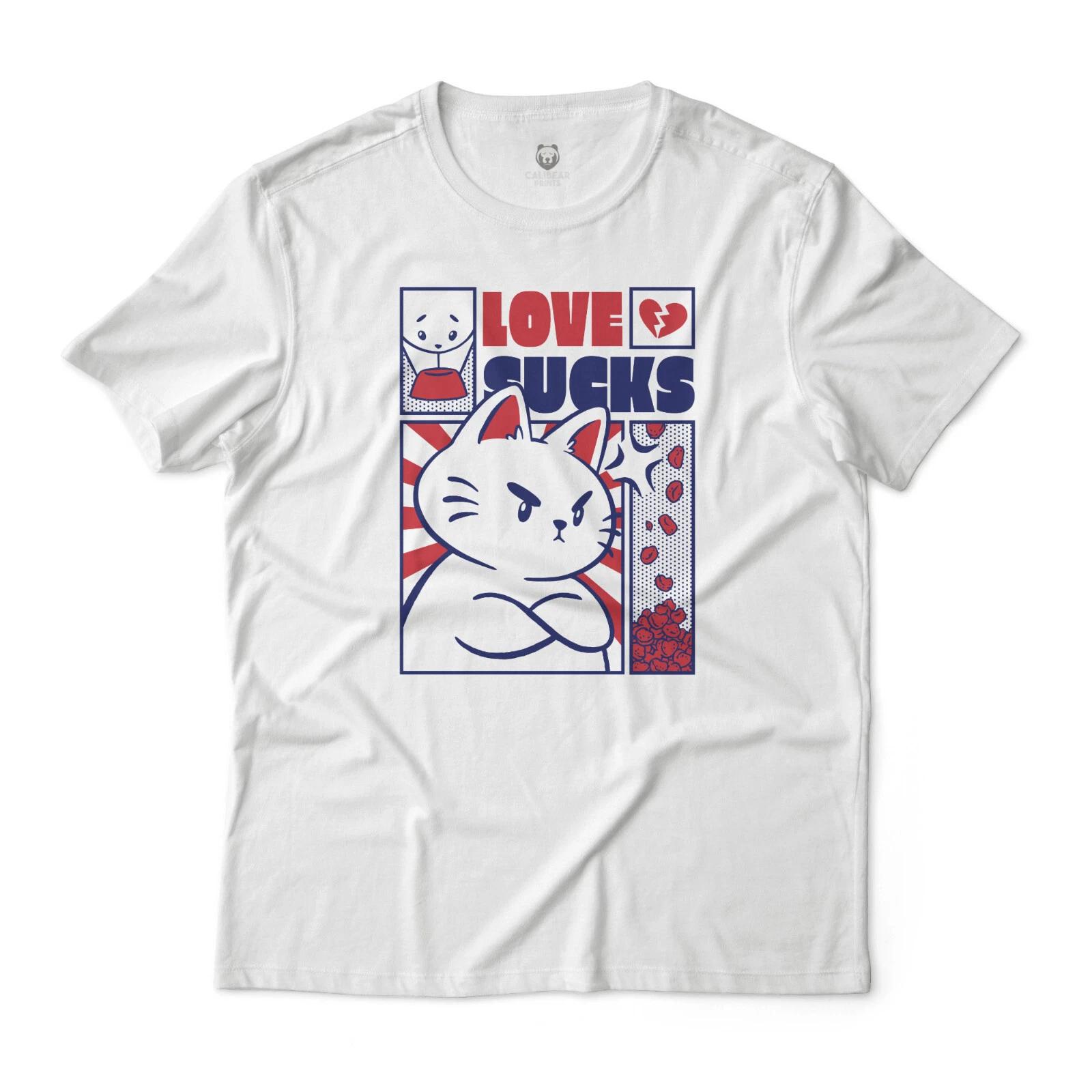 Cute and Sarcastic Love Sucks Cat Graphic Tee with Hearts and Dots 3XL
Cute and Sarcastic Love Sucks Cat Graphic Tee with Hearts and Dots 3XL