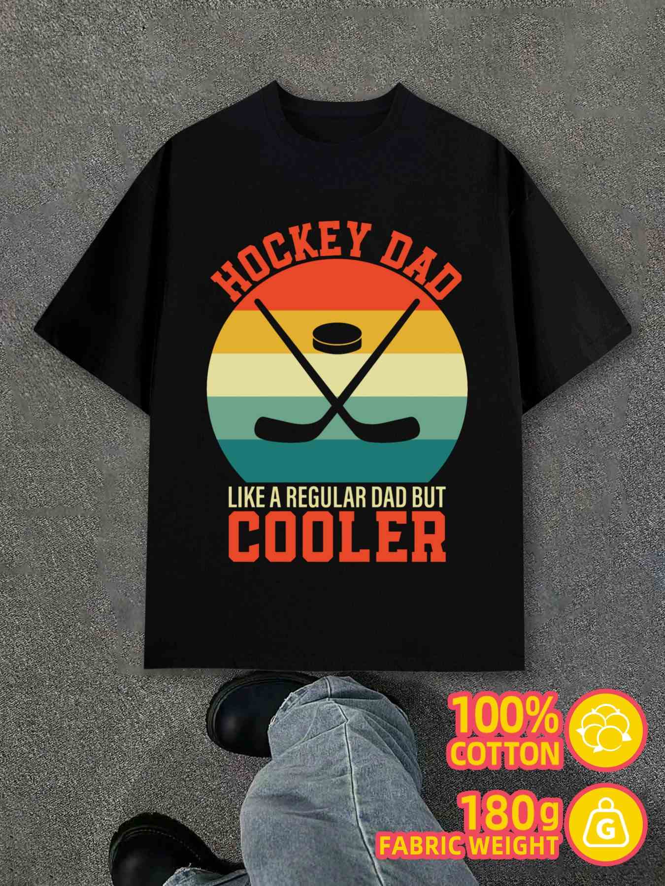 T-Shirt Y2K Hockey Dad Cooler Black Regular Fit XL
T-Shirt Y2K Hockey Dad Cooler Black Regular Fit XL