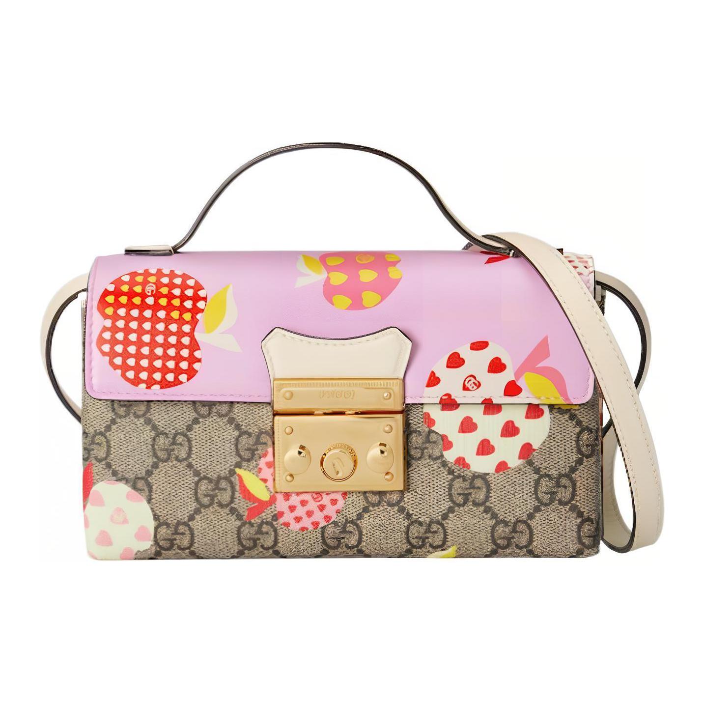 Gucci Padlock Metal Lock Heart Apple Pattern Monogram Canvas And Leather Box Bag Women Handbags Pink Ebony 652683-UC9BG-5868 Basic Set (Bag+Dust Bag)
Gucci Padlock Metal Lock Heart Apple Pattern Monogram Canvas And Leather Box Bag Women Handbags Pink Ebony 652683-UC9BG-5868 Basic Set (Bag+Dust Bag)