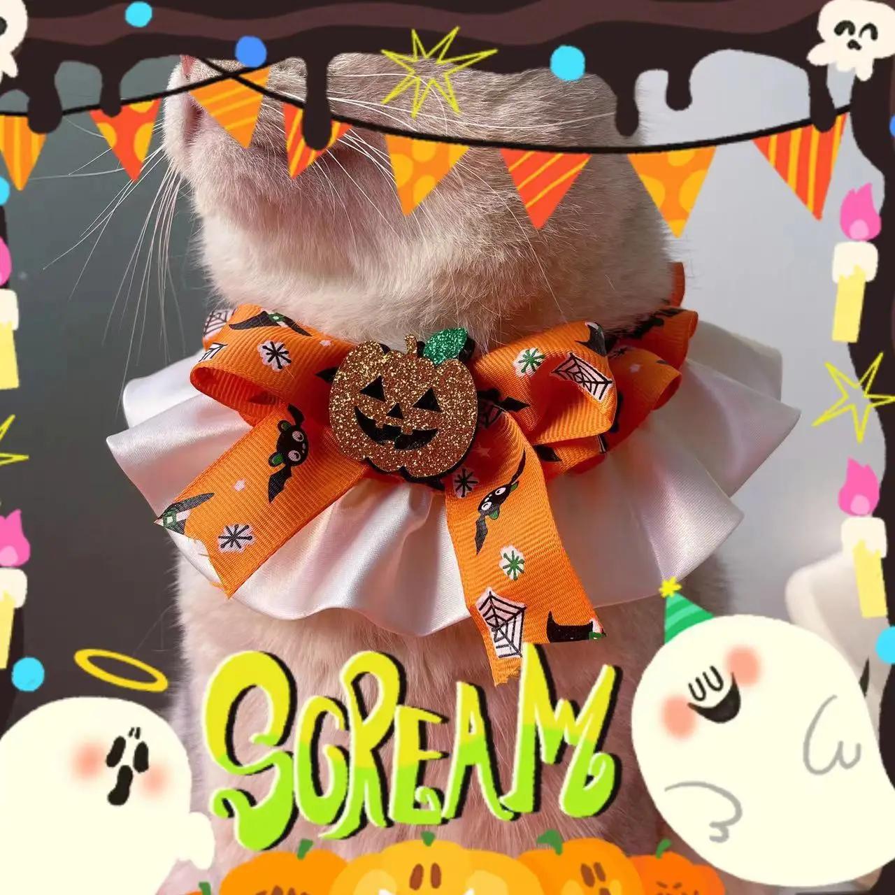 Original New Pet Halloween Pumpkin Decoration Collar, Cat and Dog Halloween Party Scarf Accessories, Drool Towel M
Original New Pet Halloween Pumpkin Decoration Collar, Cat and Dog Halloween Party Scarf Accessories, Drool Towel M