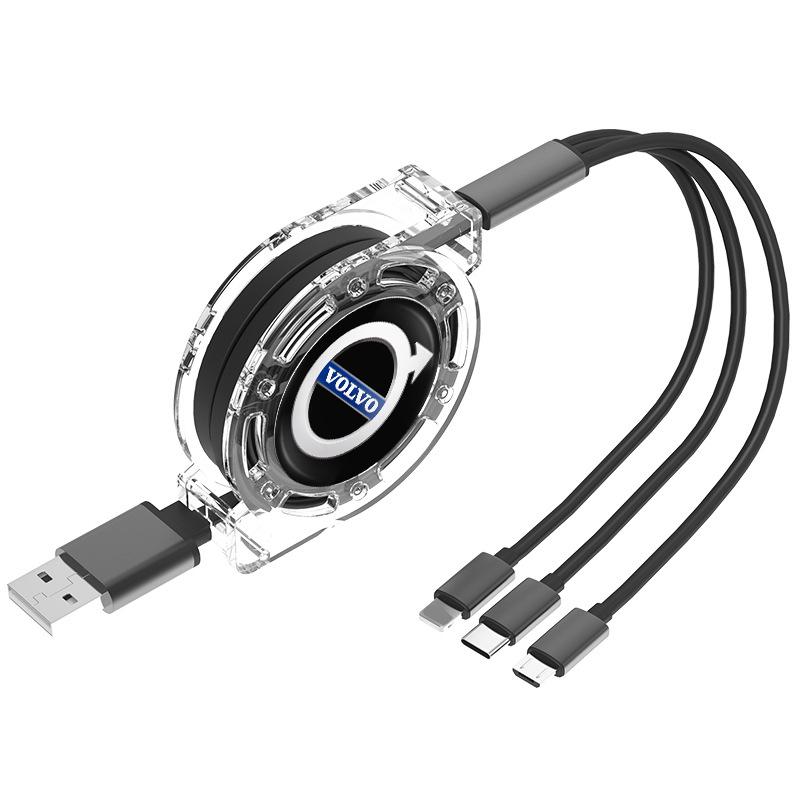 3-in-1 Micro Data Wire USB Type C Fast Charger For Volvo XC90 V90 V60 XC60 V40 EC40 EX40 S80 S60 S90 C40 XC40 V70 XC70 C30 C70
3-in-1 Micro Data Wire USB Type C Fast Charger For Volvo XC90 V90 V60 XC60 V40 EC40 EX40 S80 S60 S90 C40 XC40 V70 XC70 C30 C70
