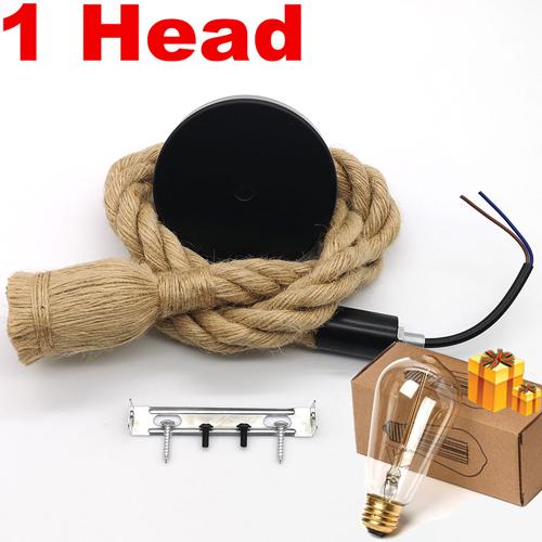 Retro Hemp Rope Pendant Light AC90-260V Vintage E27 LED Light Bulb Pendant Lamp Industrial Lamp Loft Home For Decor HangLamp 110V&1M
Retro Hemp Rope Pendant Light AC90-260V Vintage E27 LED Light Bulb Pendant Lamp Industrial Lamp Loft Home For Decor HangLamp 110V&1M