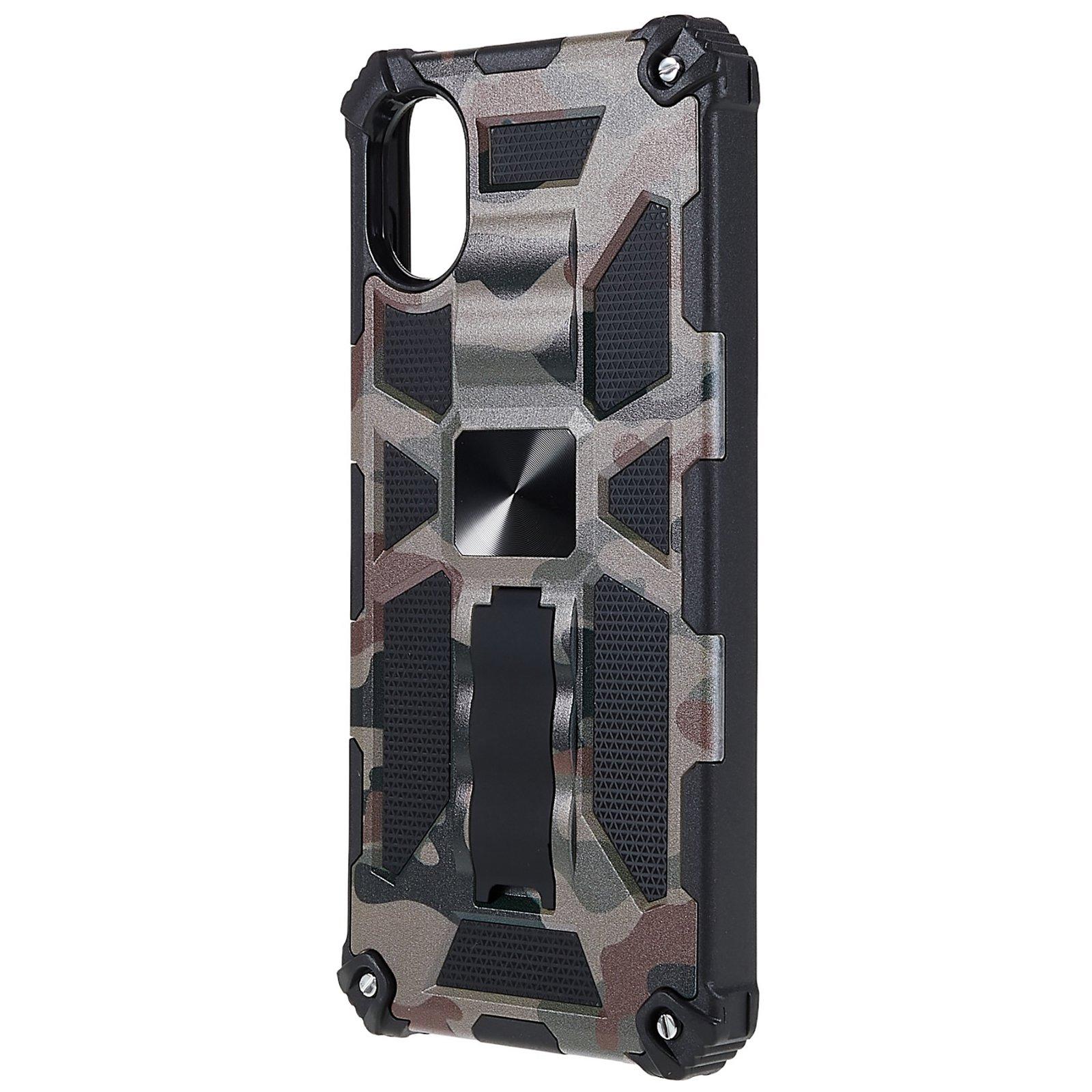 For Samsung Galaxy A03 Core Hidden Kickstand Military Grade Camouflage Design Protective Phone Case Cover with Built-in Metal Sheet Army Green
For Samsung Galaxy A03 Core Hidden Kickstand Military Grade Camouflage Design Protective Phone Case Cover with Built-in Metal Sheet Army Green