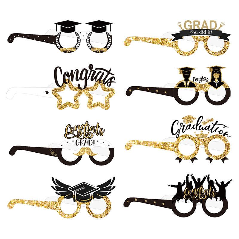 8Pcs Glitter Paper Glasses Photo Booth Props Class Of Graduation Party Decorations Photobooth Props Party Supplies (As shown-19630)-
8Pcs Glitter Paper Glasses Photo Booth Props Class Of Graduation Party Decorations Photobooth Props Party Supplies (As shown-19630)-