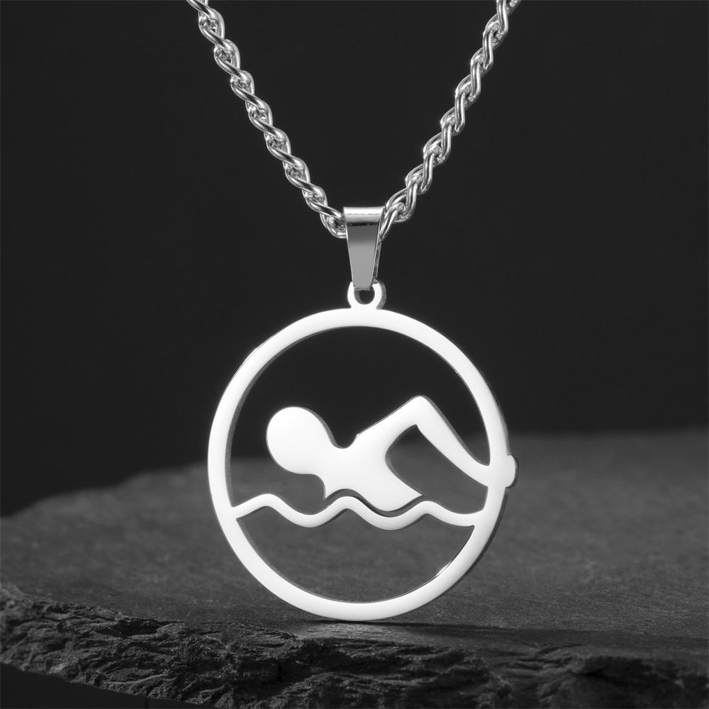 My Shape Swimming Water Pendant Necklaces Summer Sports Swim Charms Chain Stainless Steel Jewelry Swimming Lovers Gift Women Men 45cm
My Shape Swimming Water Pendant Necklaces Summer Sports Swim Charms Chain Stainless Steel Jewelry Swimming Lovers Gift Women Men 45cm
