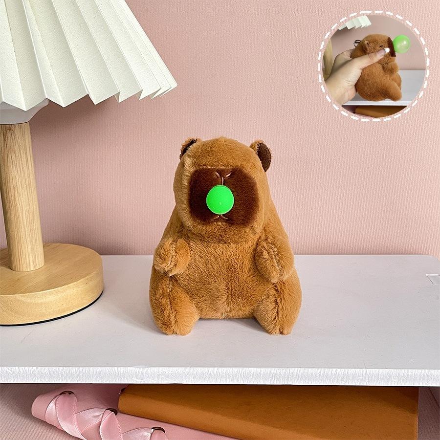 Cute Kapibala Plush Doll Unzipped The Same Capybara Pinch Toys and Bubbles Dolls Height about 11.5cm
Cute Kapibala Plush Doll Unzipped The Same Capybara Pinch Toys and Bubbles Dolls Height about 11.5cm