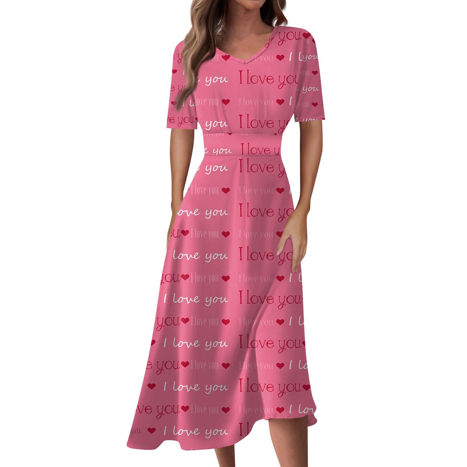 Ladies Casual Fashion Gradient Print V-Neck Short Sleeve Waist Long Swing Dress XL кавун червоний колір
Ladies Casual Fashion Gradient Print V-Neck Short Sleeve Waist Long Swing Dress XL кавун червоний колір
