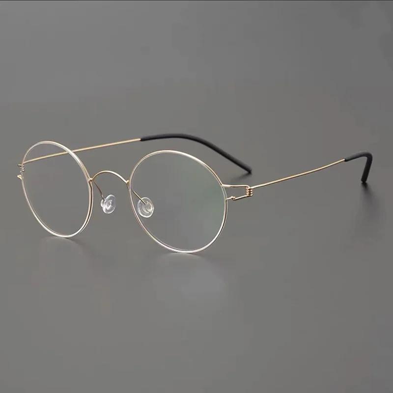 Denmark Design Small Round Glasses Frame Screwless Ultra Light Anti Blue Light Reading Glasses Retro Eyeglasses Men Korea Style 0 золотой
Denmark Design Small Round Glasses Frame Screwless Ultra Light Anti Blue Light Reading Glasses Retro Eyeglasses Men Korea Style 0 золотой