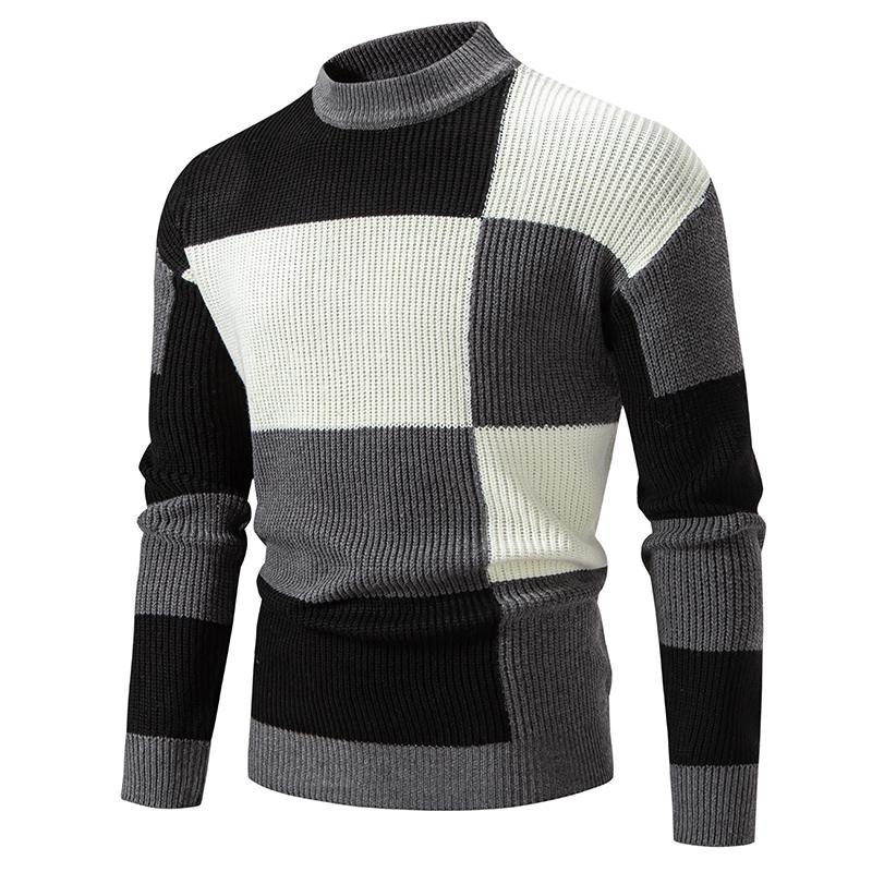 Mock Neck Knit Sweater Men Slim Fit Patchwork Knitted Pullovers Mens Fashion Casual Knitwear Korean Style Y2K Pullover Sweaters 3XL чорний
Mock Neck Knit Sweater Men Slim Fit Patchwork Knitted Pullovers Mens Fashion Casual Knitwear Korean Style Y2K Pullover Sweaters 3XL чорний