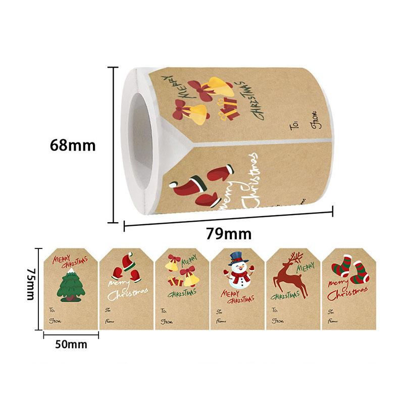 250pcs/roll 6 Designs Christmas Stickers Gift Name Paper Tags Xmas Present Seal Label Christmas Gift Package New Year Decoration as picture
250pcs/roll 6 Designs Christmas Stickers Gift Name Paper Tags Xmas Present Seal Label Christmas Gift Package New Year Decoration as picture
