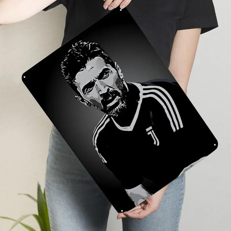 Буффон Постер Футболіст Металеві таблички Зображення Предмети настінного декору Індивідуальна металева табличка для декору стін Ретро 7.9x11.8In(20x30cm)
Буффон Постер Футболіст Металеві таблички Зображення Предмети настінного декору Індивідуальна металева табличка для декору стін Ретро 7.9x11.8In(20x30cm)